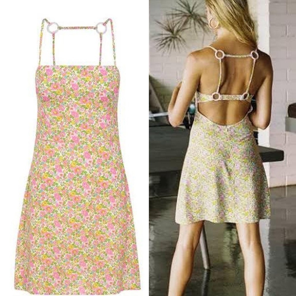 With Jean Mini Floral Dress